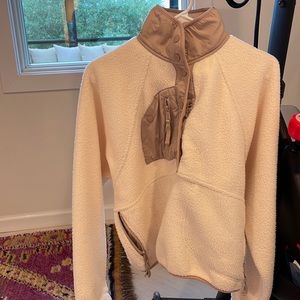 Free People fleece half zip